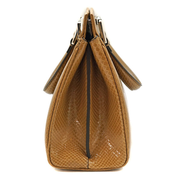 Gucci Handbag Strap Snake GG Horsebit Zumi Line Python Brown Bag - Picture 2 of 9